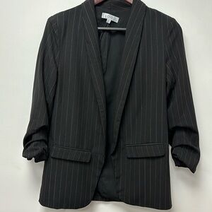 Fix Womens OVI Taima Blazer Jacket size M black color with stripes